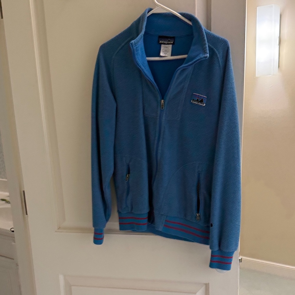 Patagonia Blue Fleece Jacket with Logo